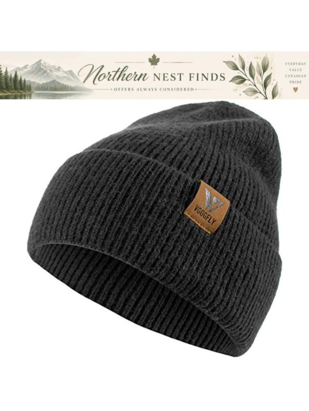 Slouchy Knit Beanie Hat Soft Acrylic Winter Ski Cap Unisex One Size Women